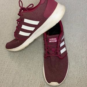 Maroon Adidas Cloudfoam Sneakers